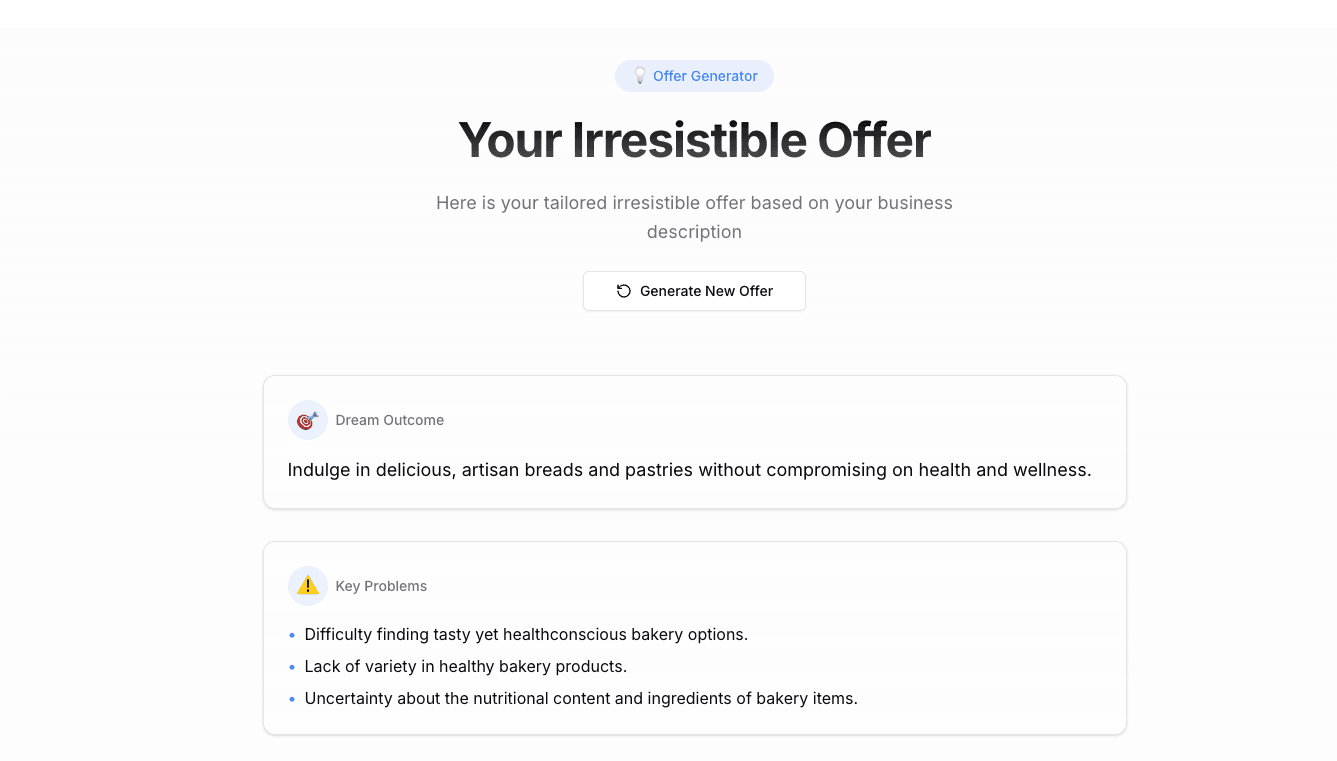 Offer Generator